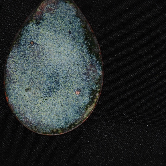 Vintage Multicolored Enamel Pendant - Picture 4 of 4